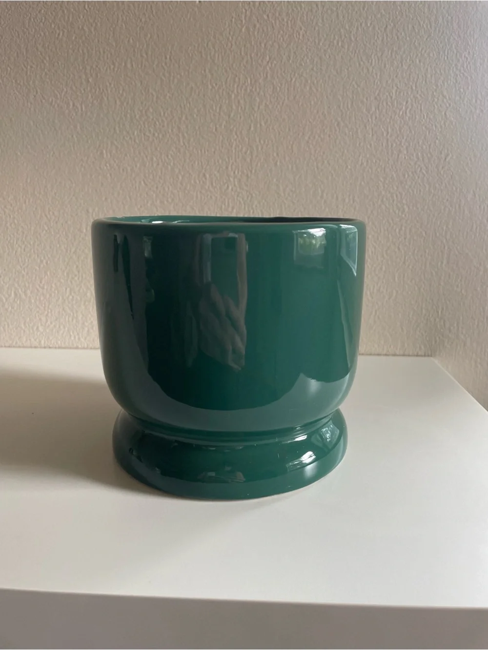 Green Ceramic Planter